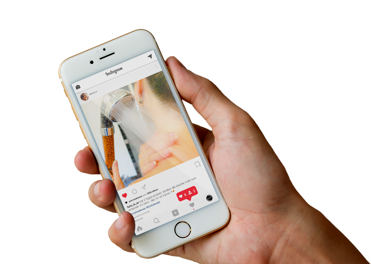 prisma iphone hand mockup - Blogger & Influencer