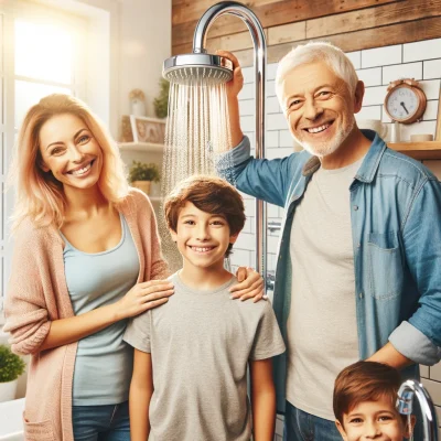 Wasser sparen mit einem Duschkopf Beispiel einer 4 koepfigen Familie - Wasser Sparen mit einem Duschkopf. Wie viel Geld lässt sich beim Duschen eigentlich sparen?